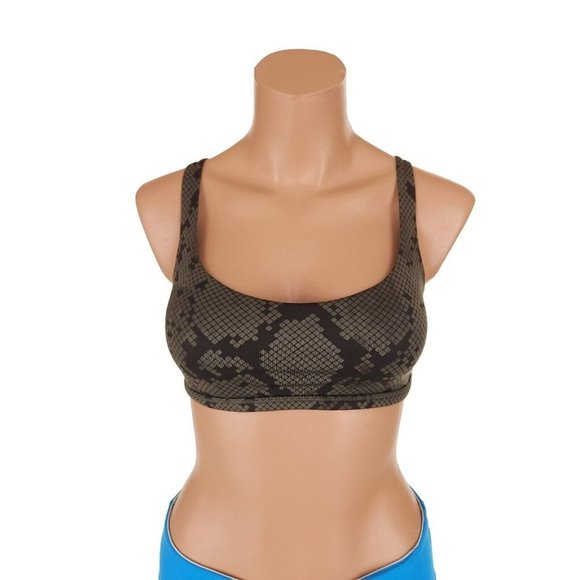 Lululemon Free To Be *Wild Bra Ziggy Snake Fatigue Green Gator Pizzaz Size 6 - Picture 7 of 9
